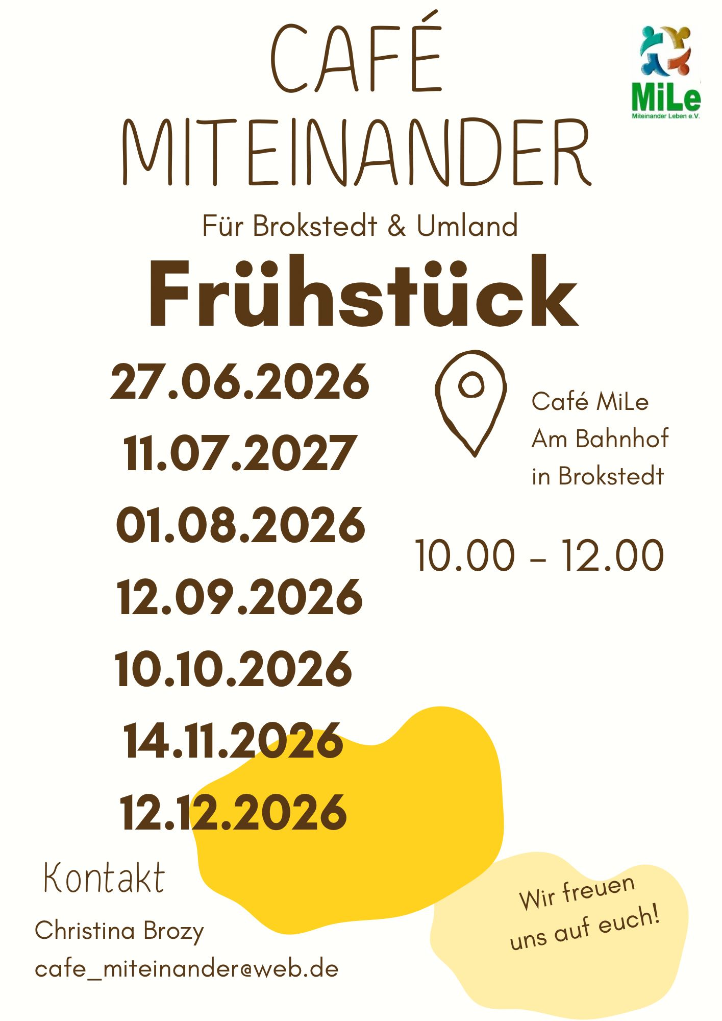 Frühstück alle Termine 2026